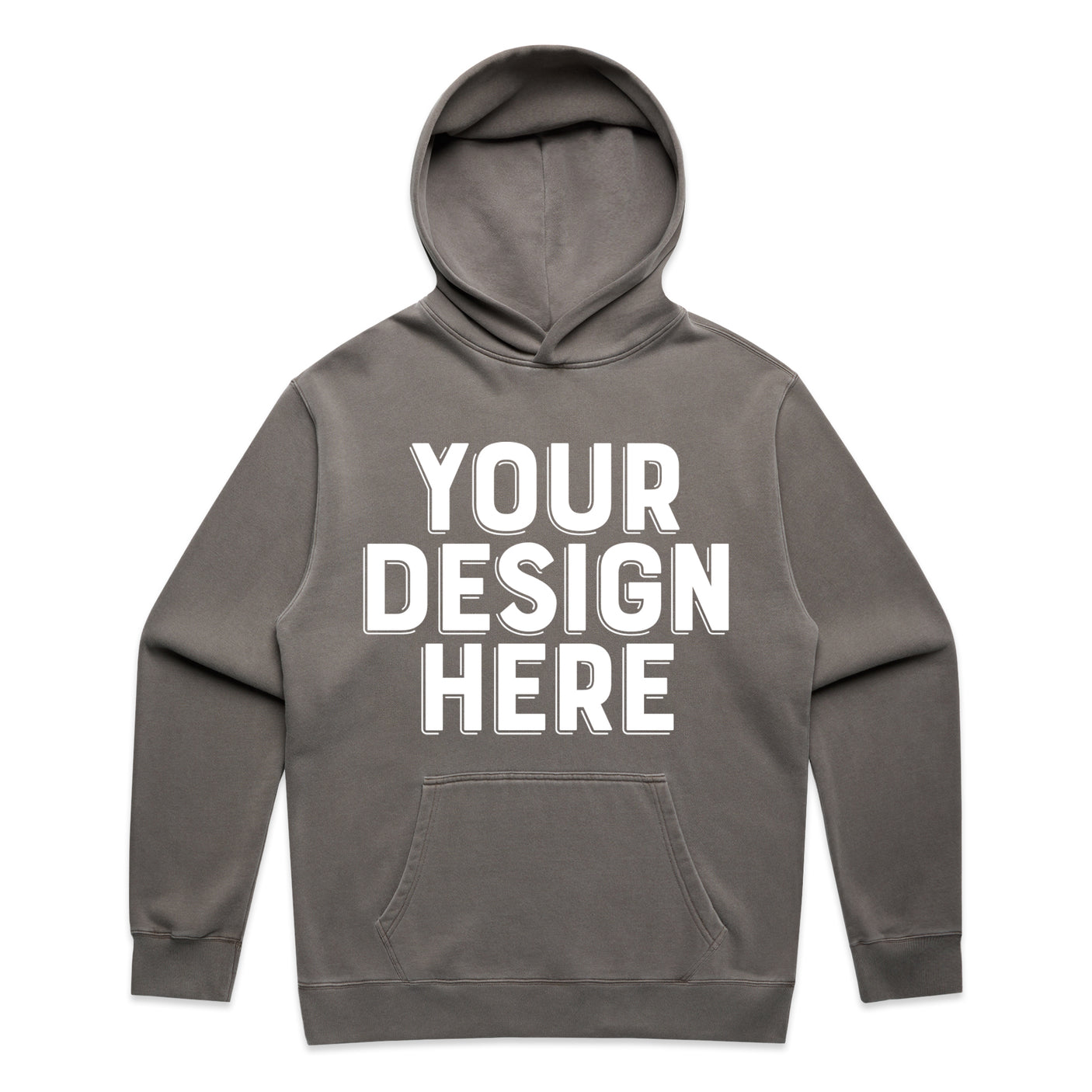 Custom Men's Premium Faded Hooded Sweatshirt