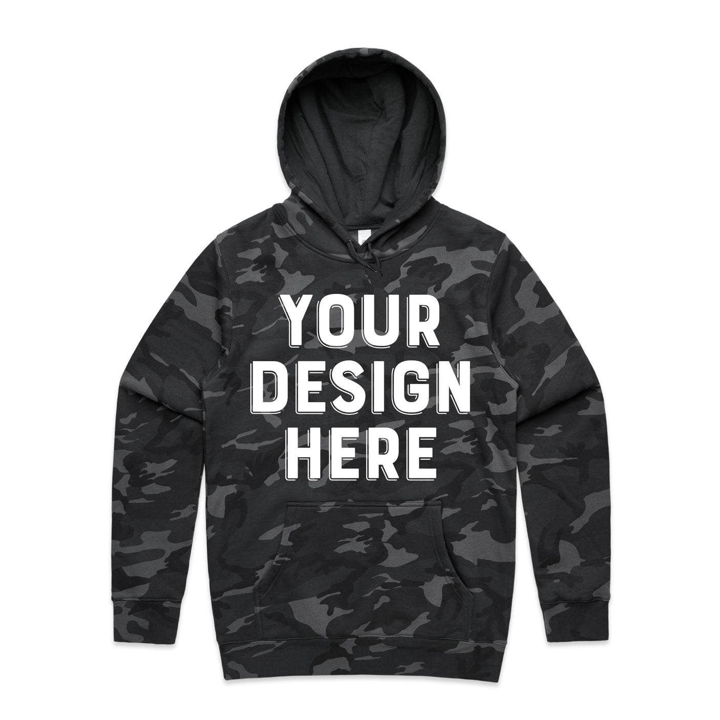 Custom Men's Standard Camo Hooded Sweatshirt