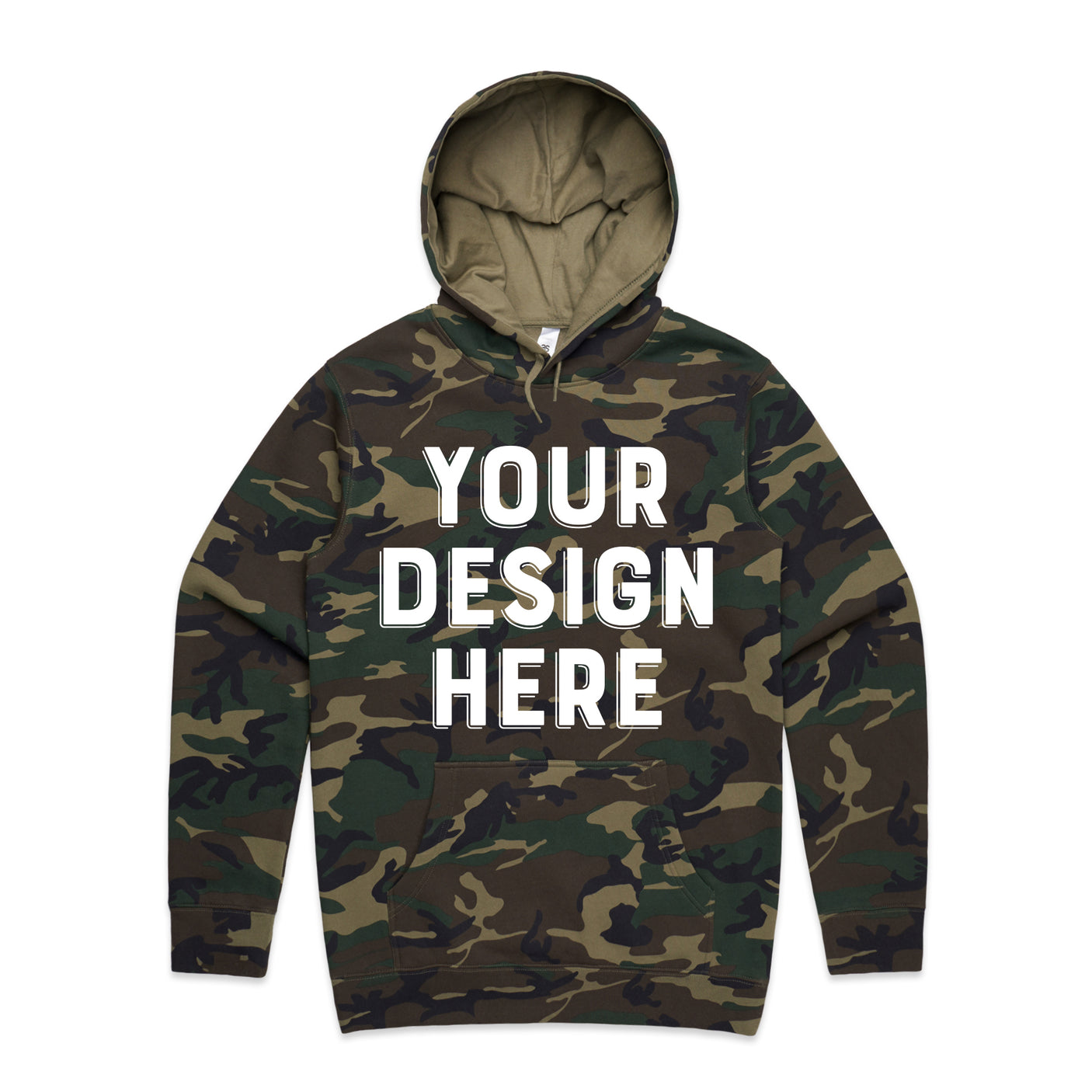 Custom Men's Standard Camo Hooded Sweatshirt